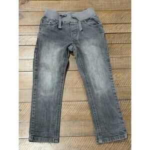 Gymboree Boys Pull on Gray Jean Ribbed Waist Jersey Lined - Size 4